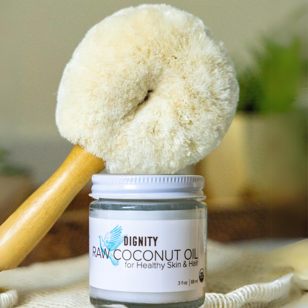 Skin Detox Kit: Dry Body Brush and Raw Coconut Oil